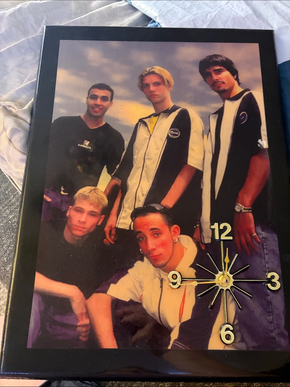 Backstreet Boys Framed Photo Clock - Black Frame